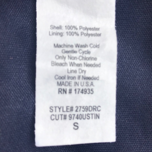 ๐HP๐ NWOT Verse Navy Floral Midi Dress with 3/4 Sleeves - Picture 8 of 8